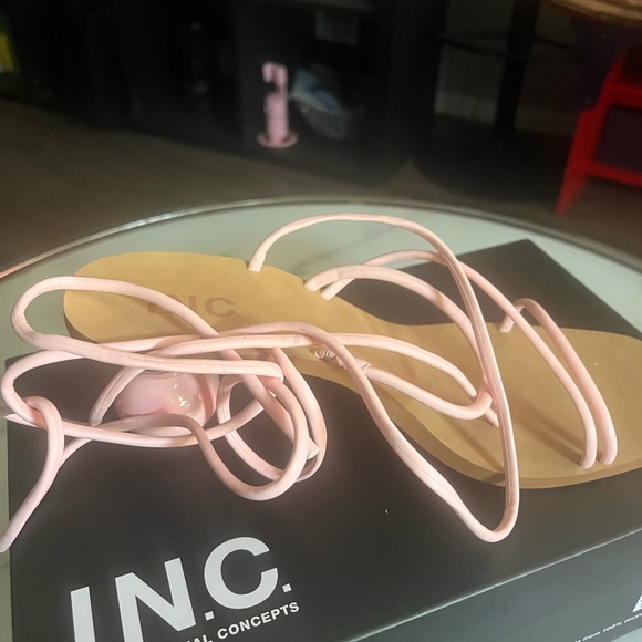INC strappy pink 1” heels - Picture 2 of 8